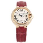 AF Factory Ballon Bleu de Cartier 33MM 18K Rose Gold Automatic Swiss movement replica watches USA